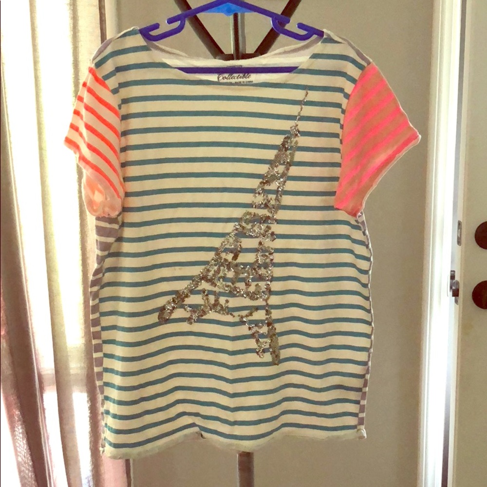 White striped shirt